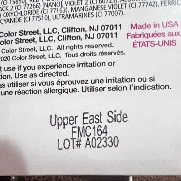 New Color Street nail polish strips. New in package. Upper East Side - Picture 3 of 3